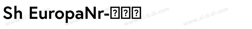 Sh EuropaNr字体转换